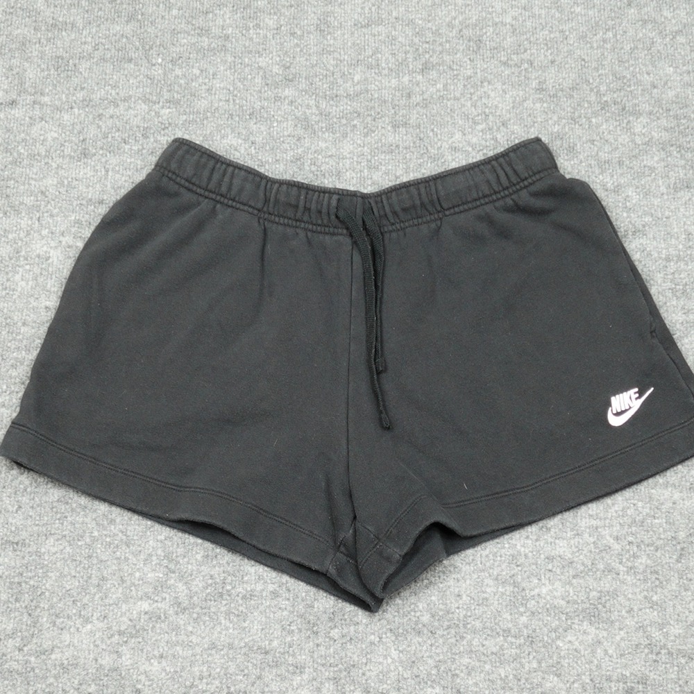 Nike Shorts Womens Large Black Sportswear Essential Fleece DQ5802-010 Drawstring